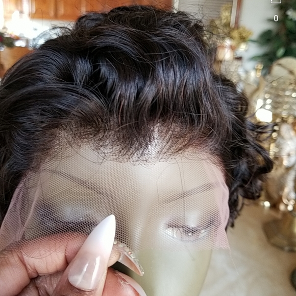 Virgin Human Hair Pixie Lace Wig main image 8